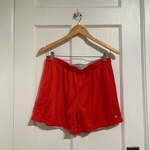 Vintage red Champion gym shorts